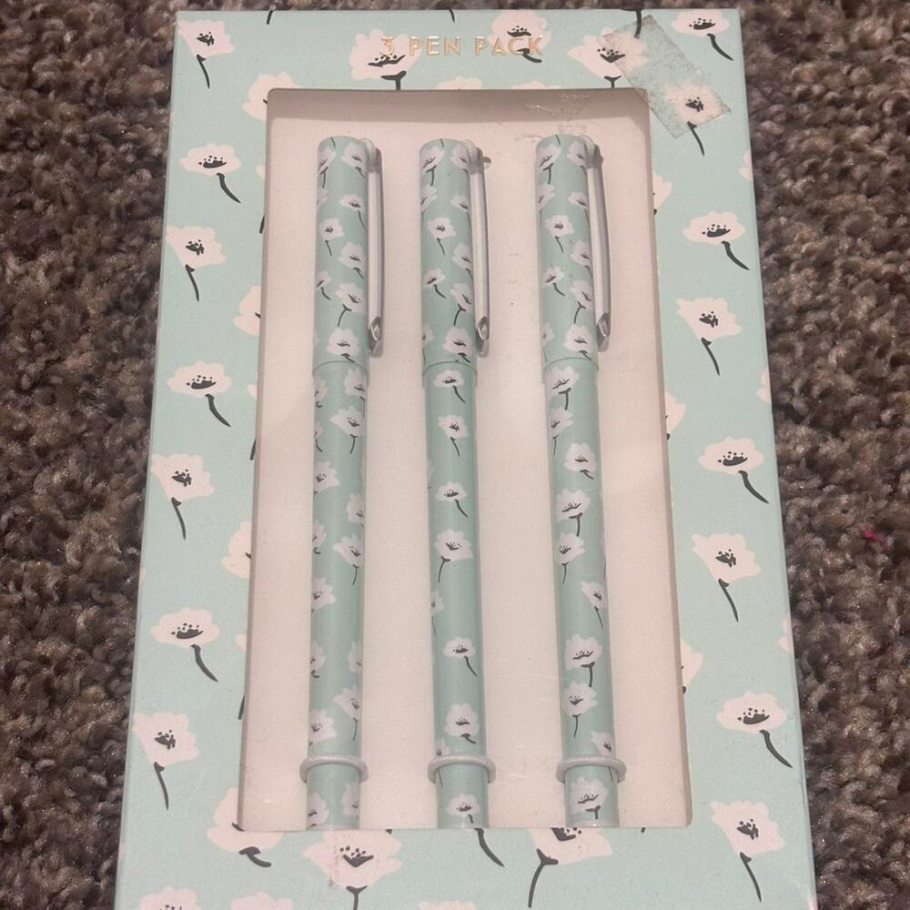 3 pack of pastel greenblue